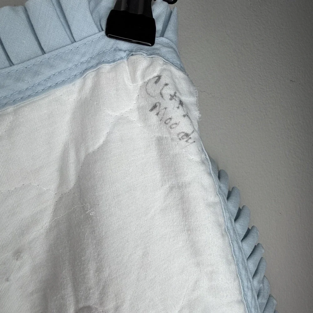 VTG Baby Crib Quilt Blanket‎ Blue Bear Elephant Duck Hearts Boys Nursery Decor